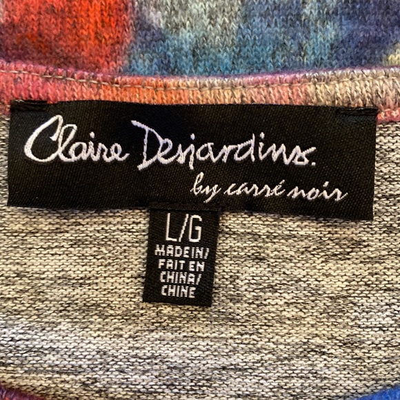 Claire Desjardins by Carre Noir Water Color 3/4 Length Sleeve Top - Picture 4 of 10